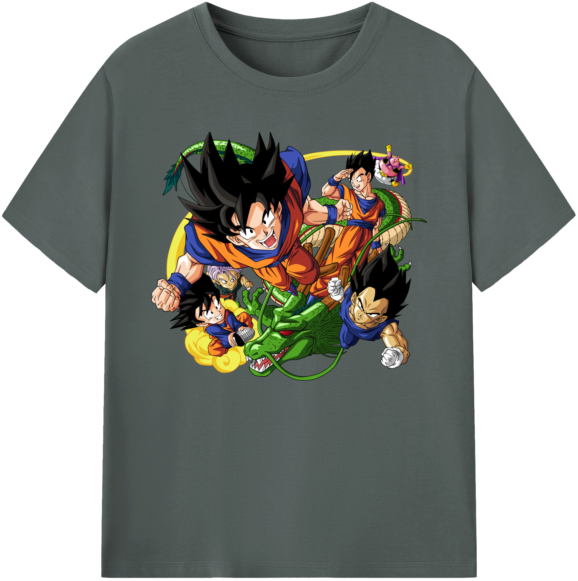 （画像用） ドラゴンボール DRAGON BALL 綿100％ メンズ半袖Tシャツ｜肌触りやわらか＆通気性